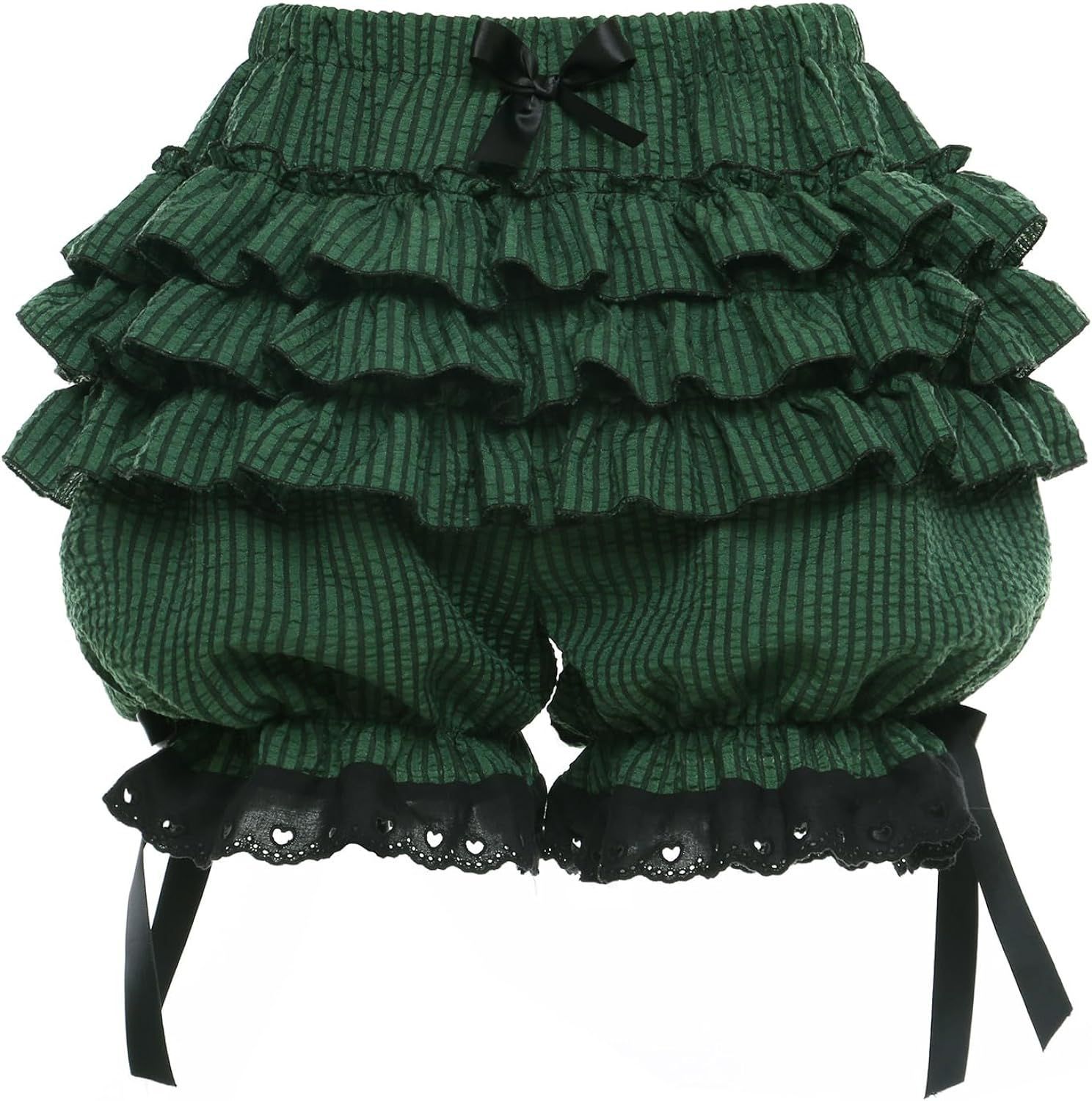 Supply Florist - Lolita Pants Cute Strap Bow-Knotted Lace