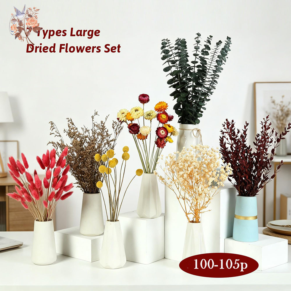 Dried Flowers Bulk Set 7 Kinds - Florist Supply Bulk recension och pris