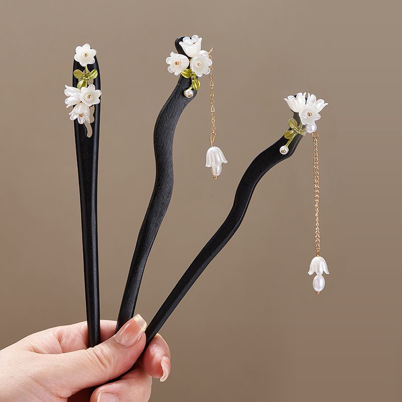 Wooden Flower Hairpin Vintage  - Supply Florist recension och pris