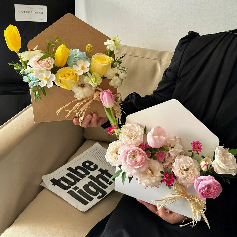 Envelope Shaped Cardboard Flow - Florist Flower Supply recension och pris