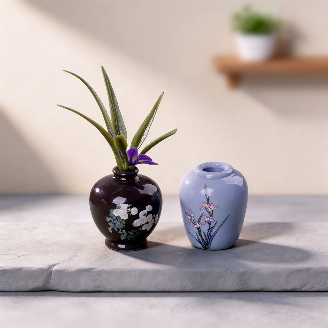 8pcs Simulation Porcelain Resi - Florist Supply Vases recension och pris